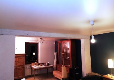 Pose rapide de deux plafonds tendus