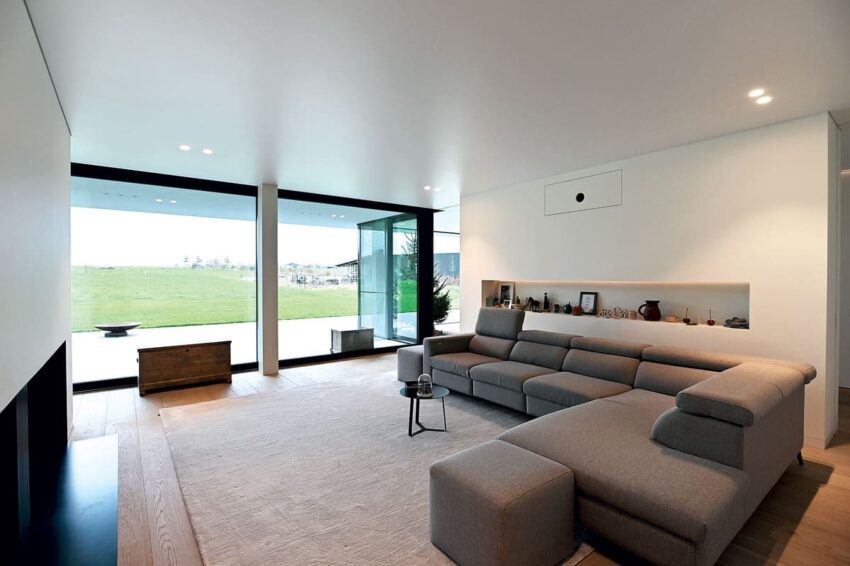 Plafond tendu blanc mat - Salon particulier